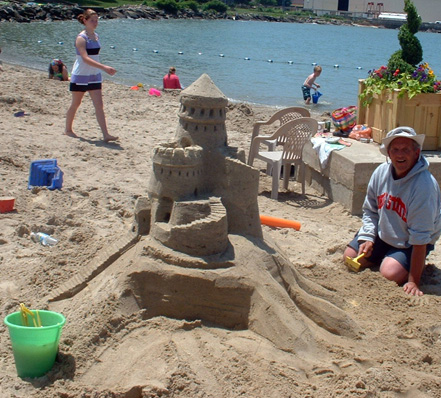 David, with the castle